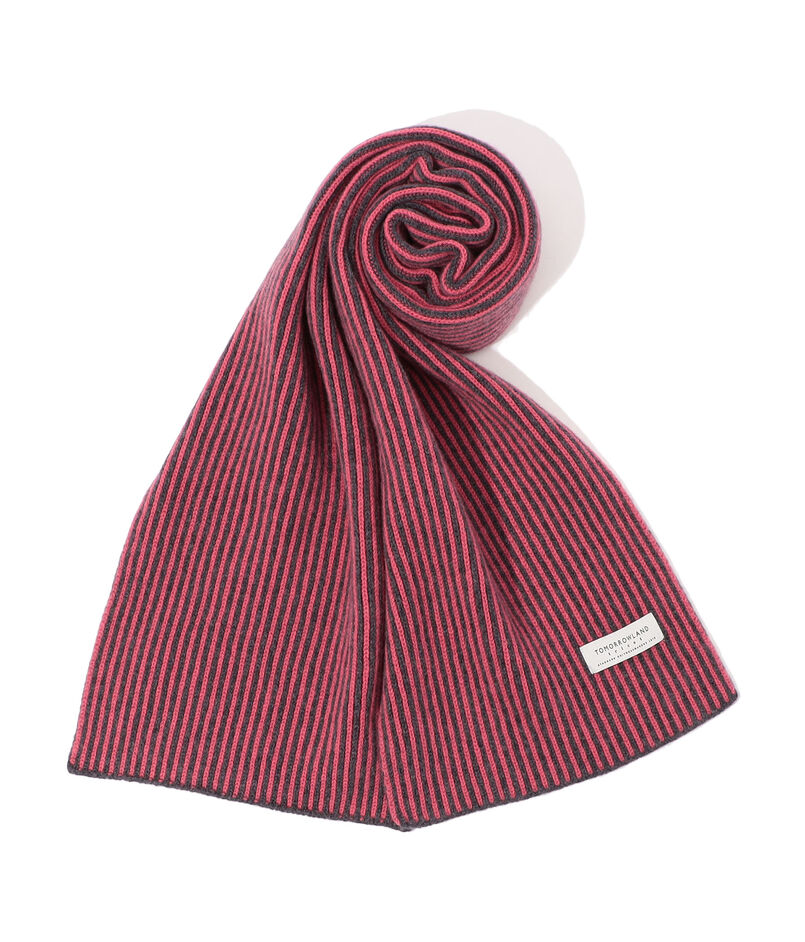 ウールストライプマフラー