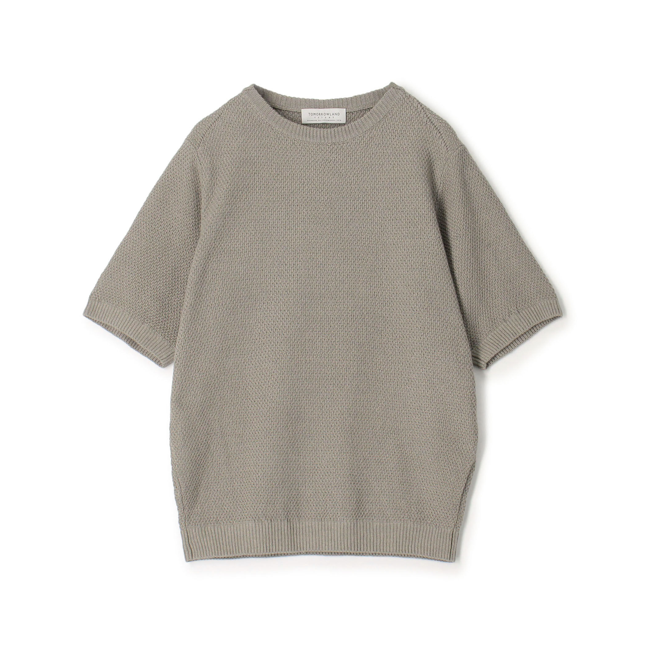 TOMORROWLAND tricot コットンリネン クルーネックプルオーバーニット
