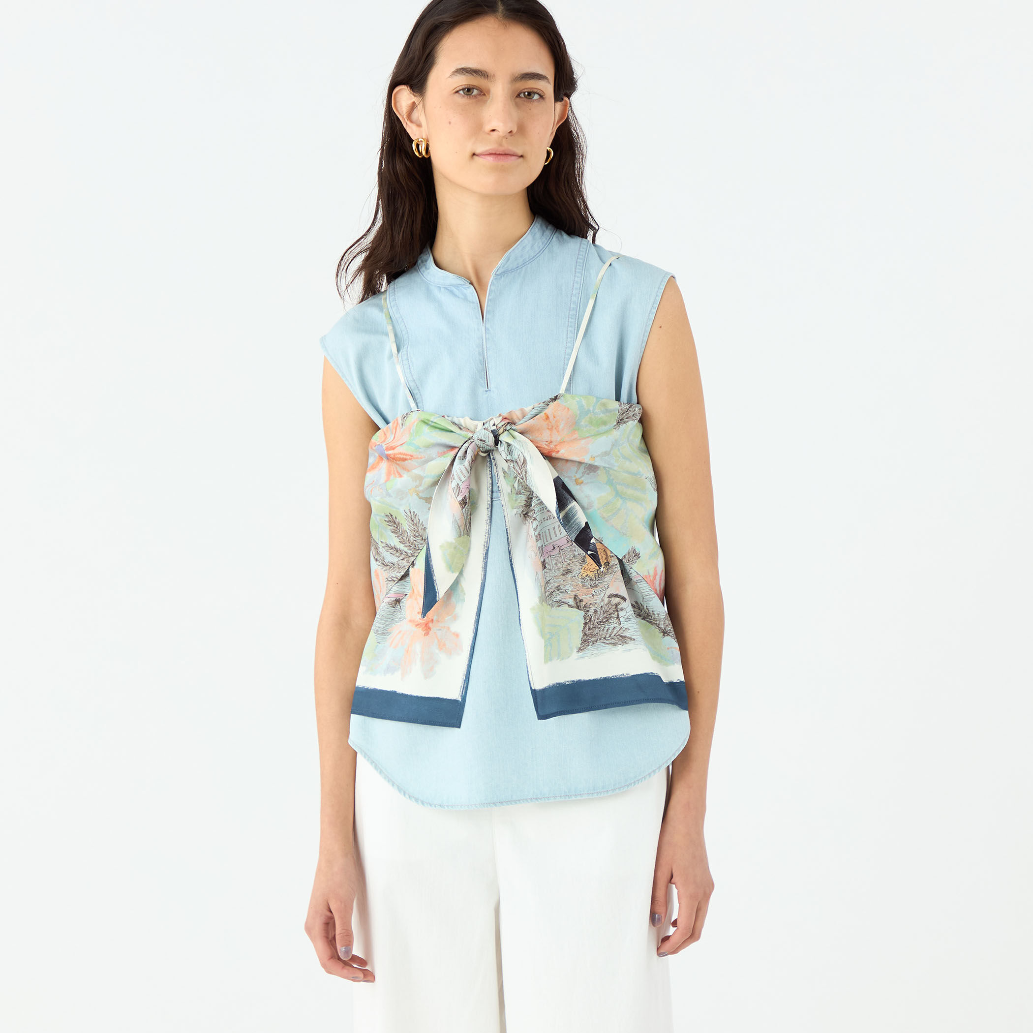 MARS スカーフ　アクセサリー柄キャミソール スカーフプリント キャミソールブラウス｜トゥモローランド 公式通販