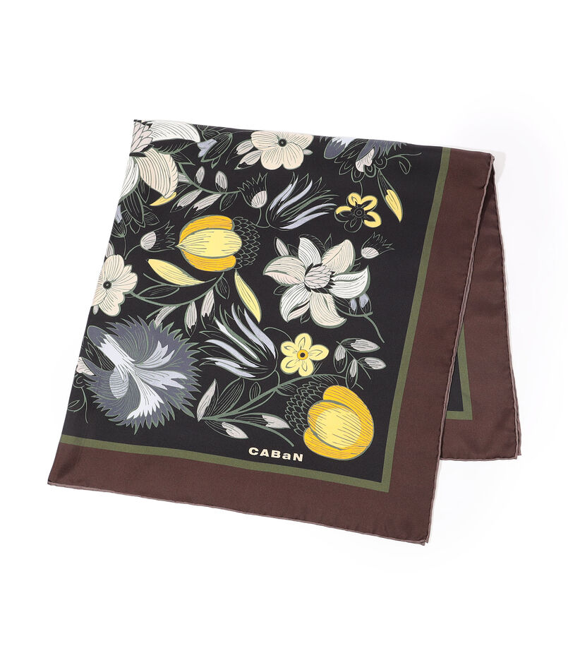 Botanical Garden シルクプリントスカーフ