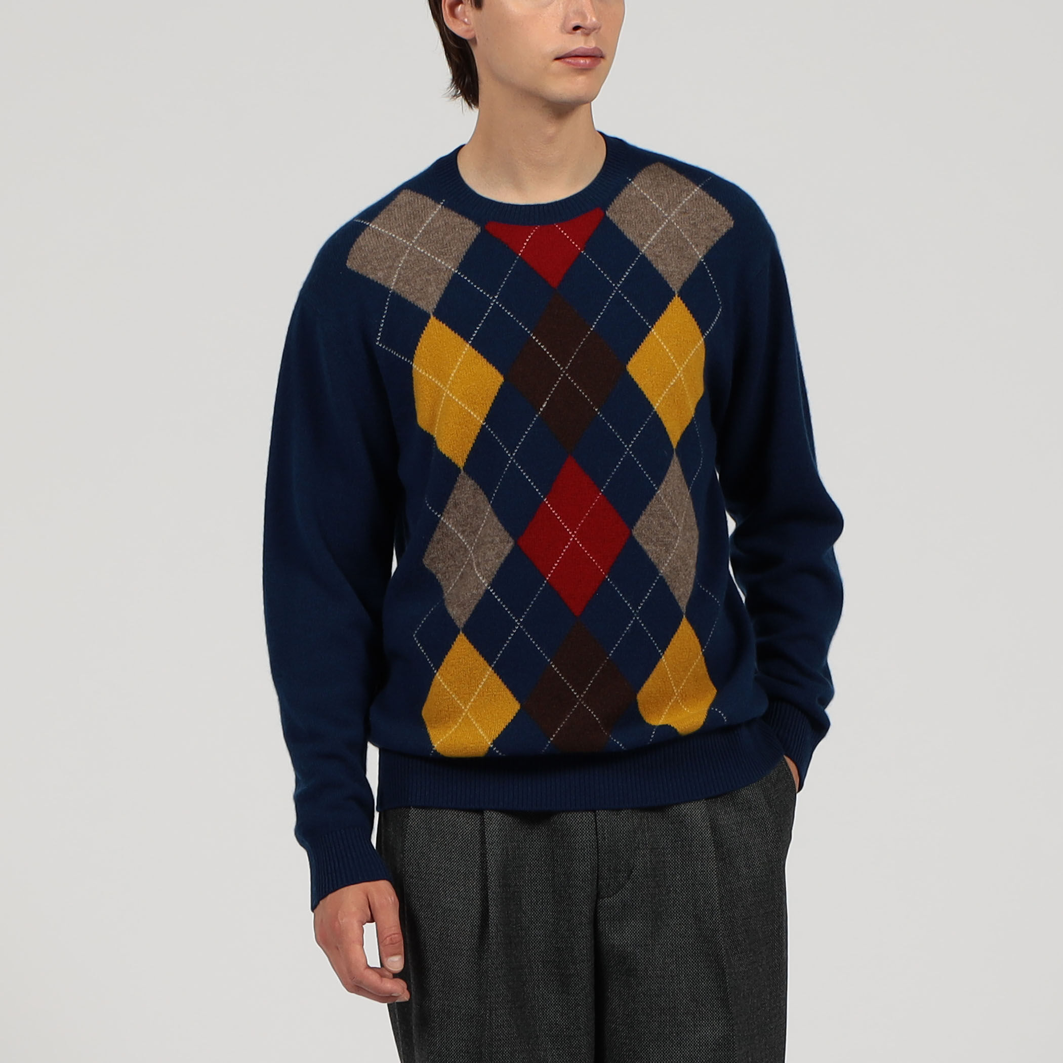 【希少】アーカイブ ドルガバ カシミヤニット セーター アーガイル itemf89c61c82c5f11ef9d3f0242ac