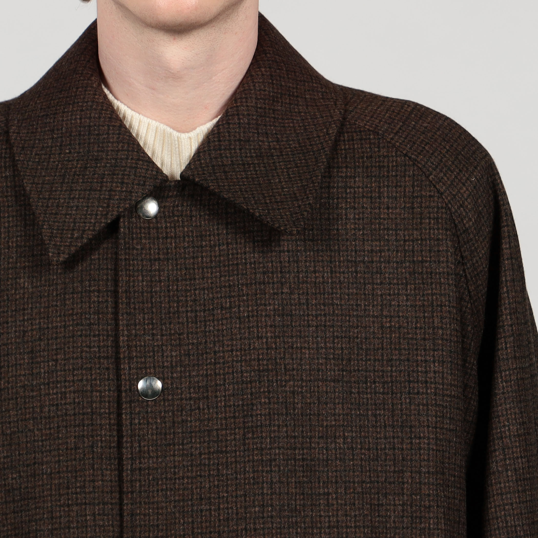 別注】The CLASIK BAL COLLAR PONCHO Fox Flannel｜トゥモローランド