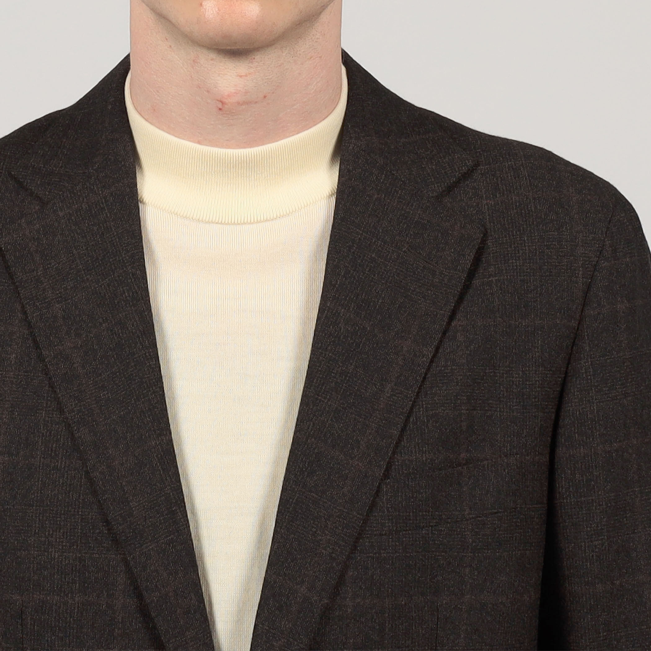 ウールナチュラルストレッチ シングルブレステッド 2Bジャケット DRAGO