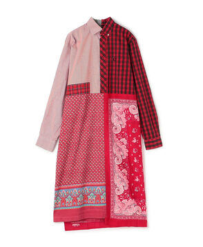 Bettina Bakdal The Cotton Provence パッチワークシャツドレス