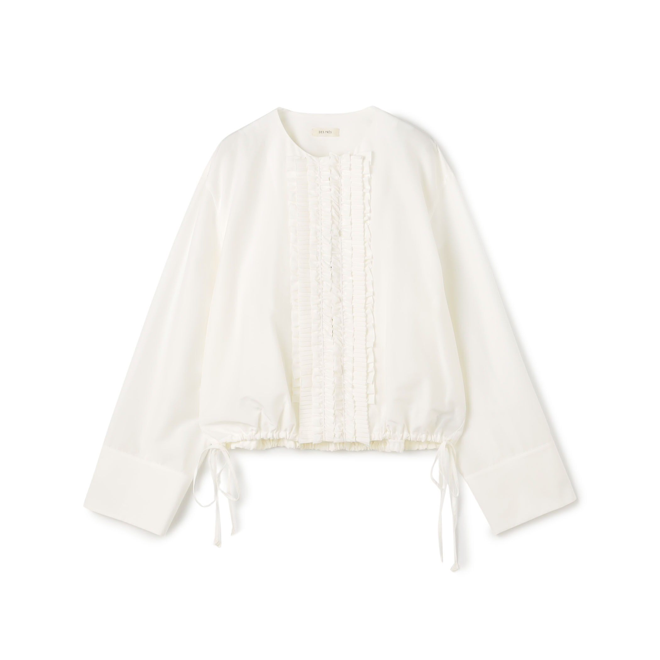 コットンシルクポプリン フリルブルゾン｜トゥモローランド 公式通販