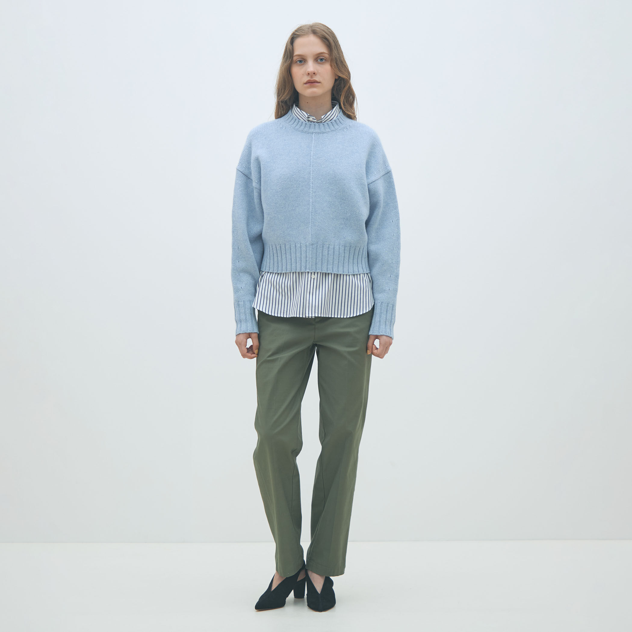 ★MACPHEE　美品　トゥモローランド　ロイヤルブルー　ノーカラー　ウール★ ☆MACPHEE 美品 トゥモローランド ロイヤルブルー ノーカラー ウール