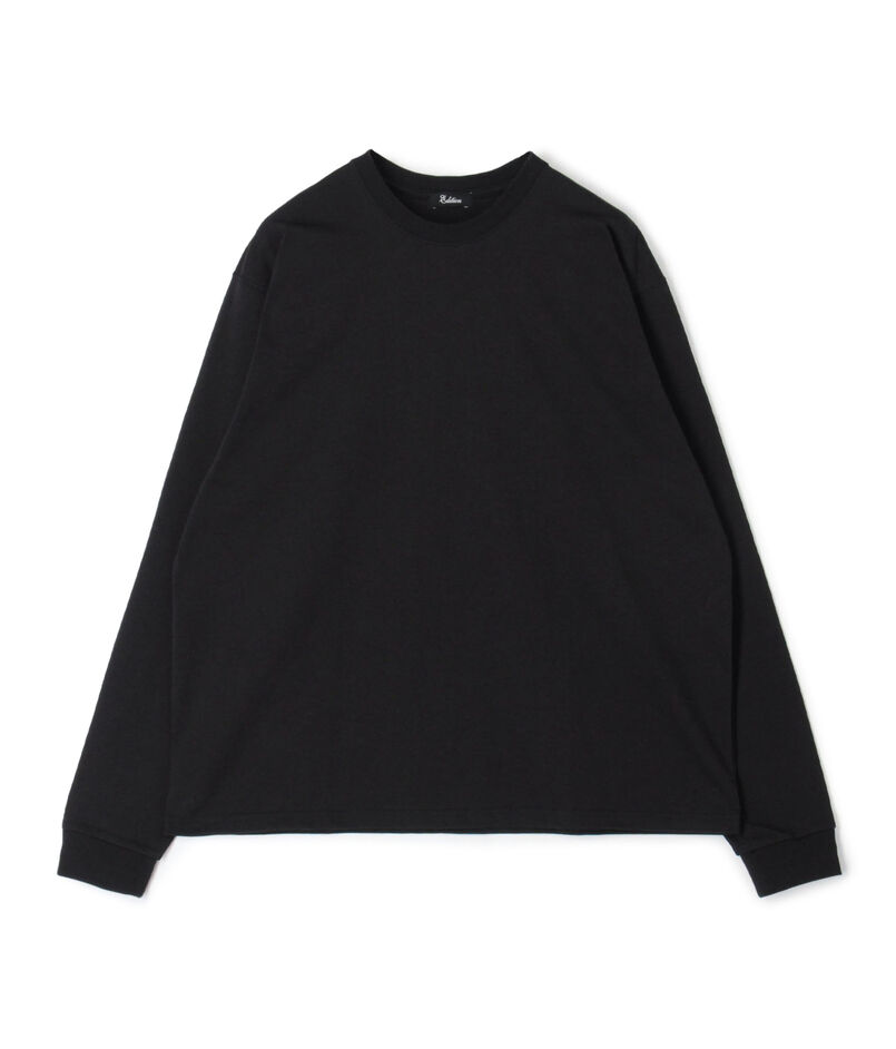 コットンクルーネック ロングスリーブTシャツ