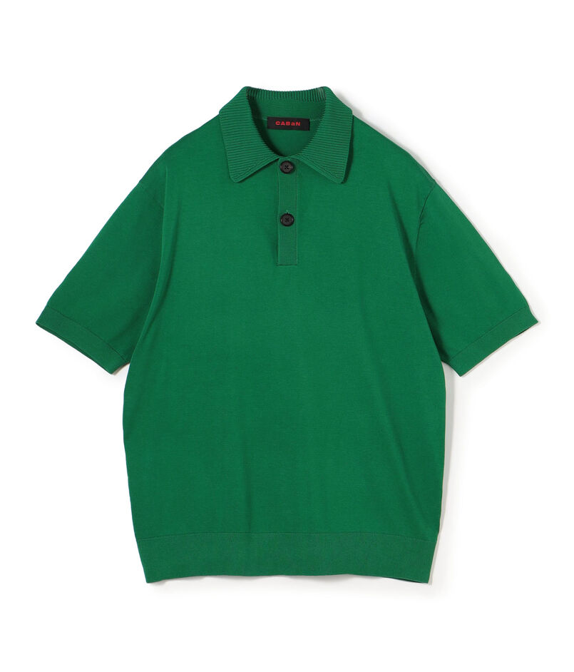 コットン ポロニットプルオーバー