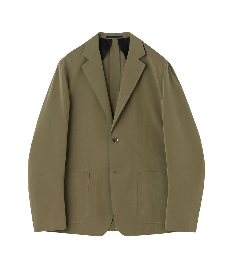 コットンナイロンシャンブレー シングルブレステッド 2Bジャケット FABRICA