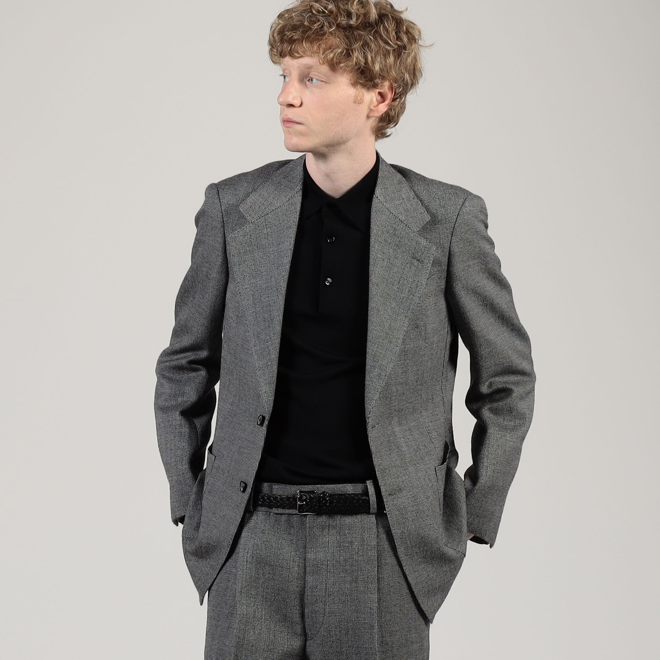 MAATEE＆SONS アルパカウールシルク シングルブレステッド2B