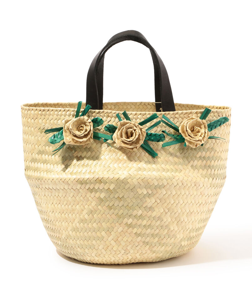 charrita Cesta con flower バスケットバッグ