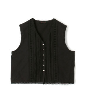 コットンコンビネーション ショートブラウス