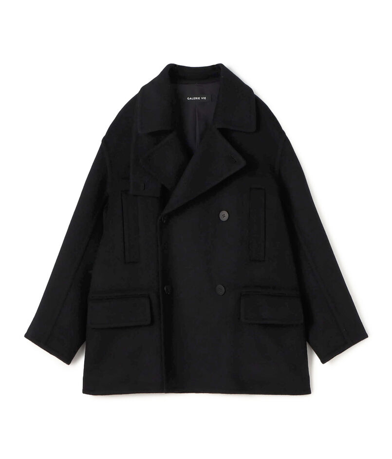 ウールダブルフェイス  ピーコート
