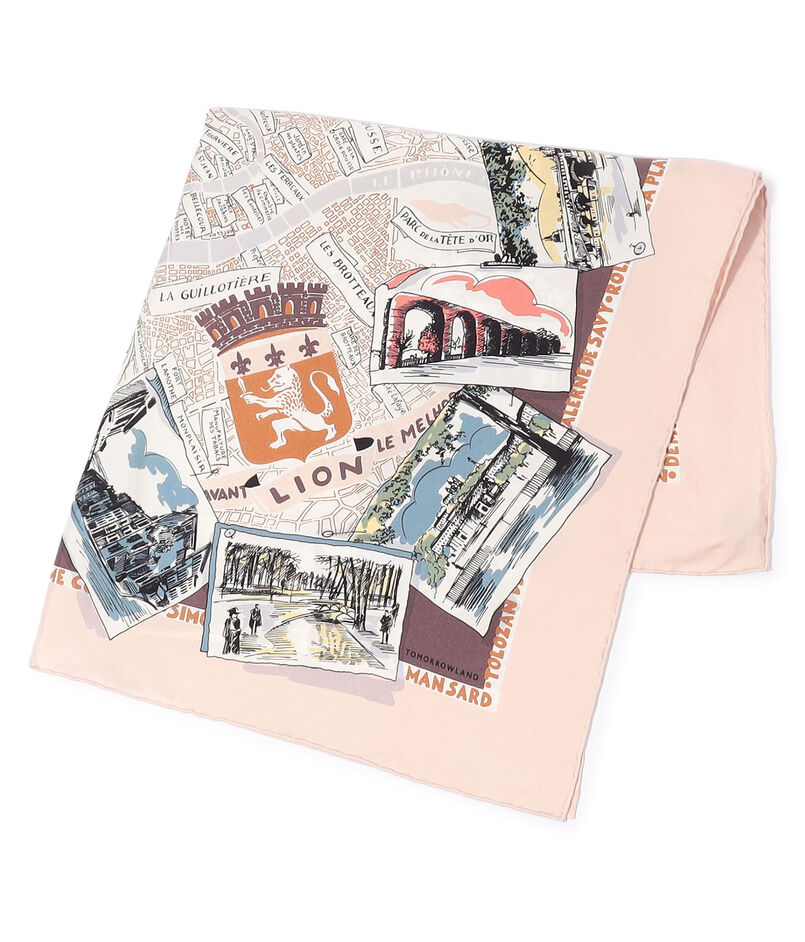 ATELIER TOMORROW CITY MAP シルクスカーフ