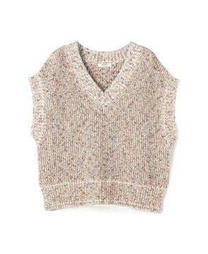 ハイブリットコットンツイーディー Vネックベスト