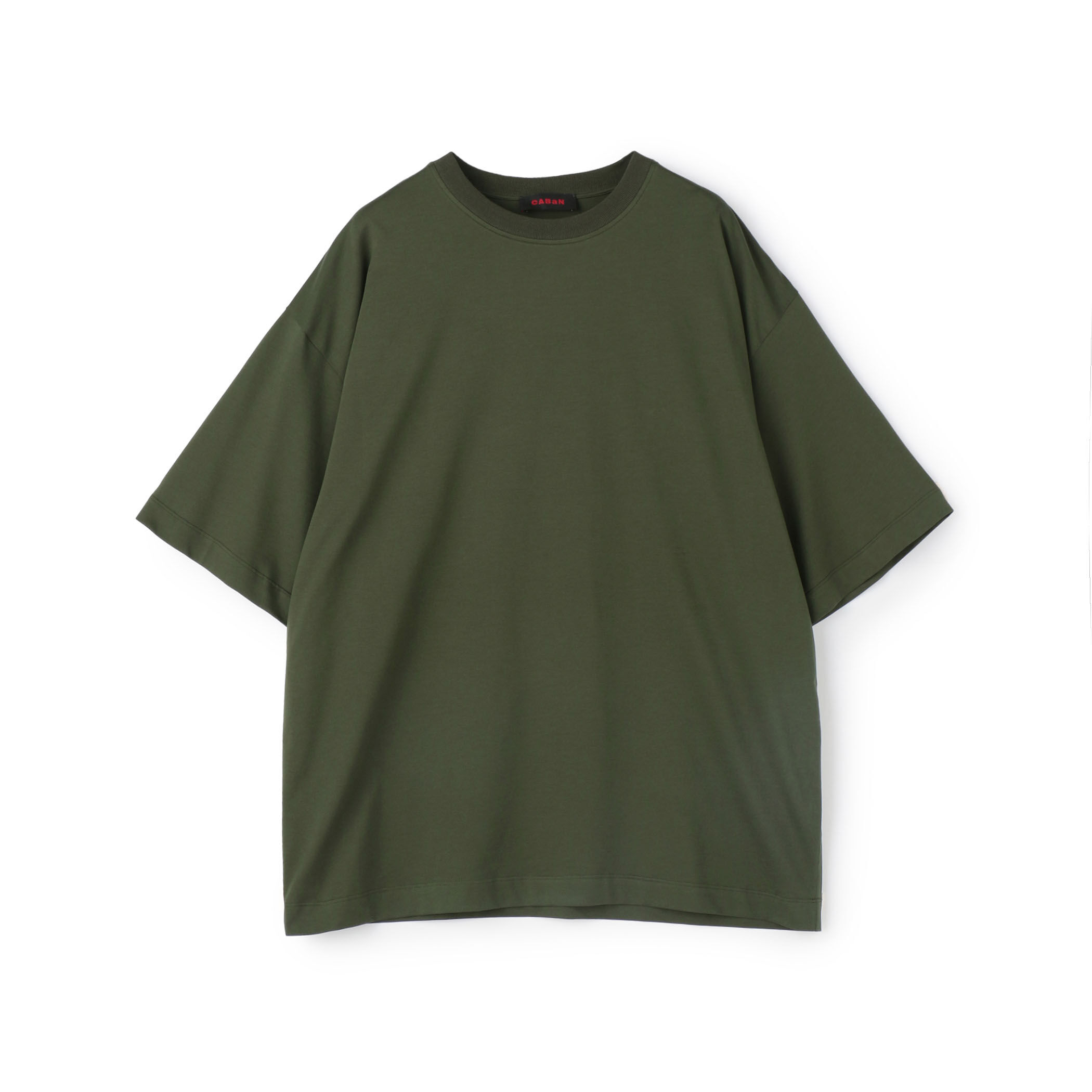 CABaN コットン ドロップショルダークルーネックプルオーバー
