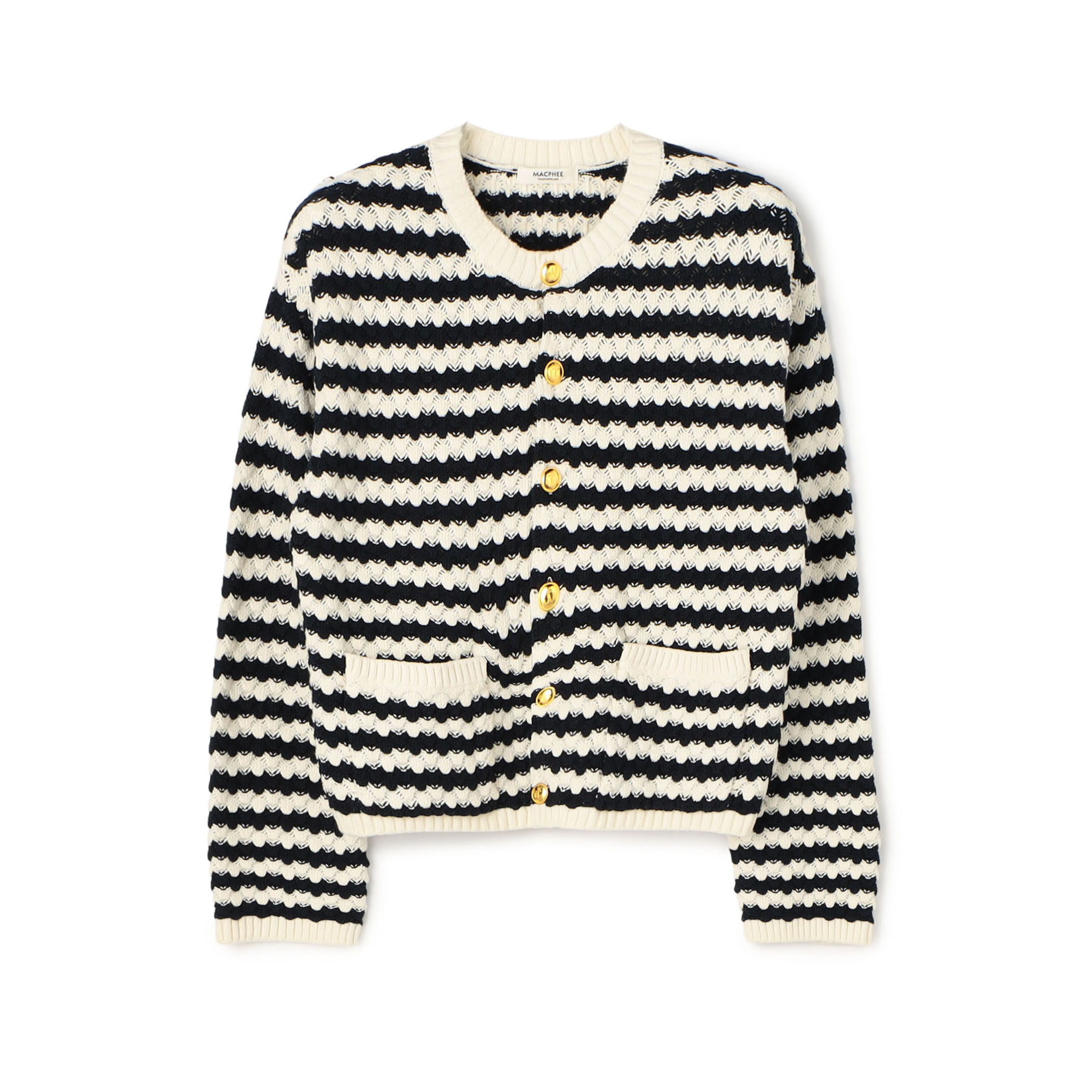 ハイブリットケーブル クルーネックカーディガン｜トゥモローランド