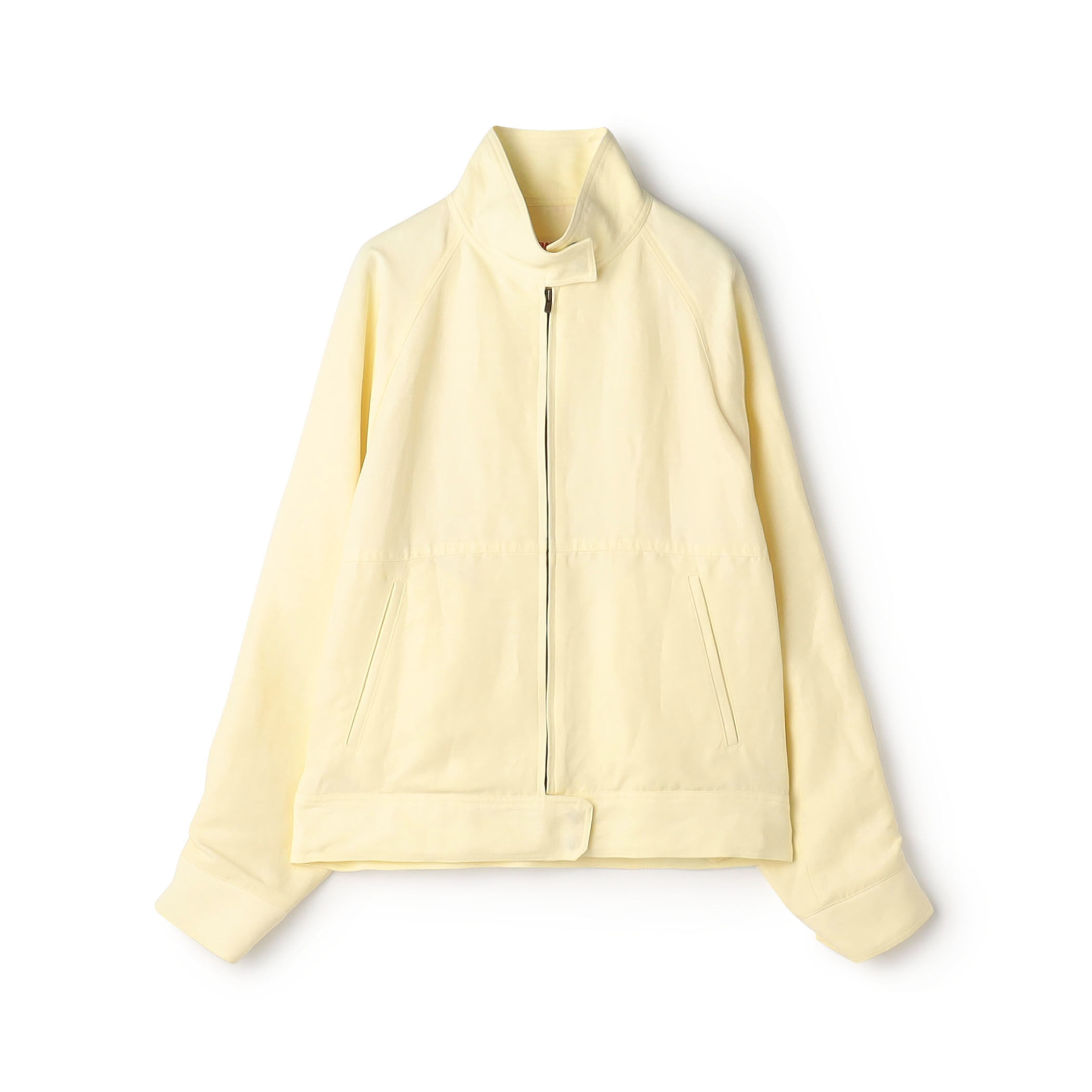 ナイロンリネンビンテージギャバジン ジップアップブルゾン