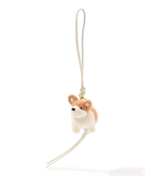 LOEWE CORGI FELT CHARM