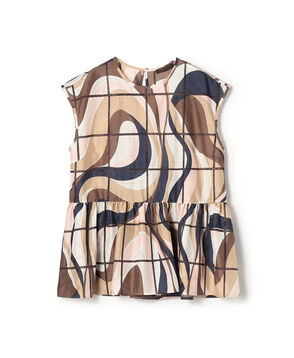 【WEB先行予約】アイレットウェーブプリント チュチュブラウス