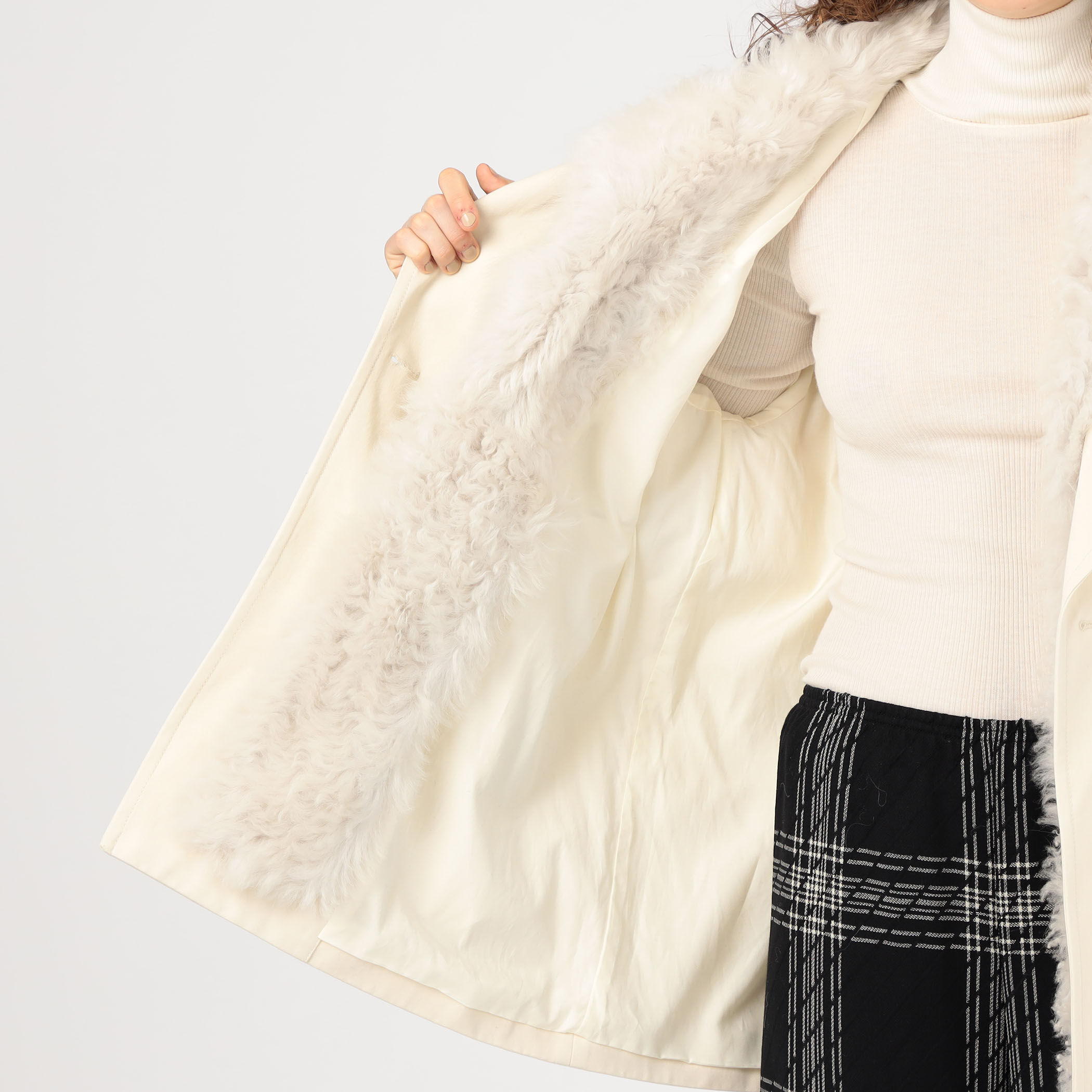 トゥモローランド⭐︎ボアコクーンジャケット⭐︎ホワイト MAYSON GREY｜エアリーピュアダウンコクーンジャケット | Rakuten