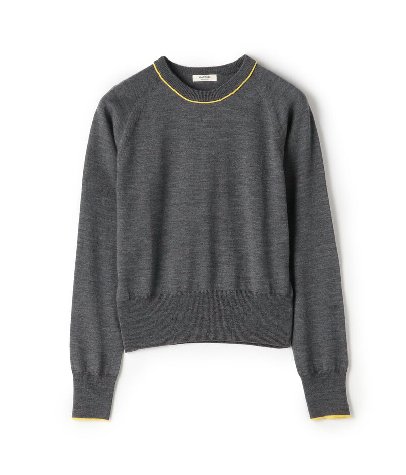 プレーンウール クルーネックプルオーバー