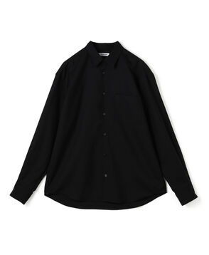 Super120's ウォッシャブルウール リラックスシャツ