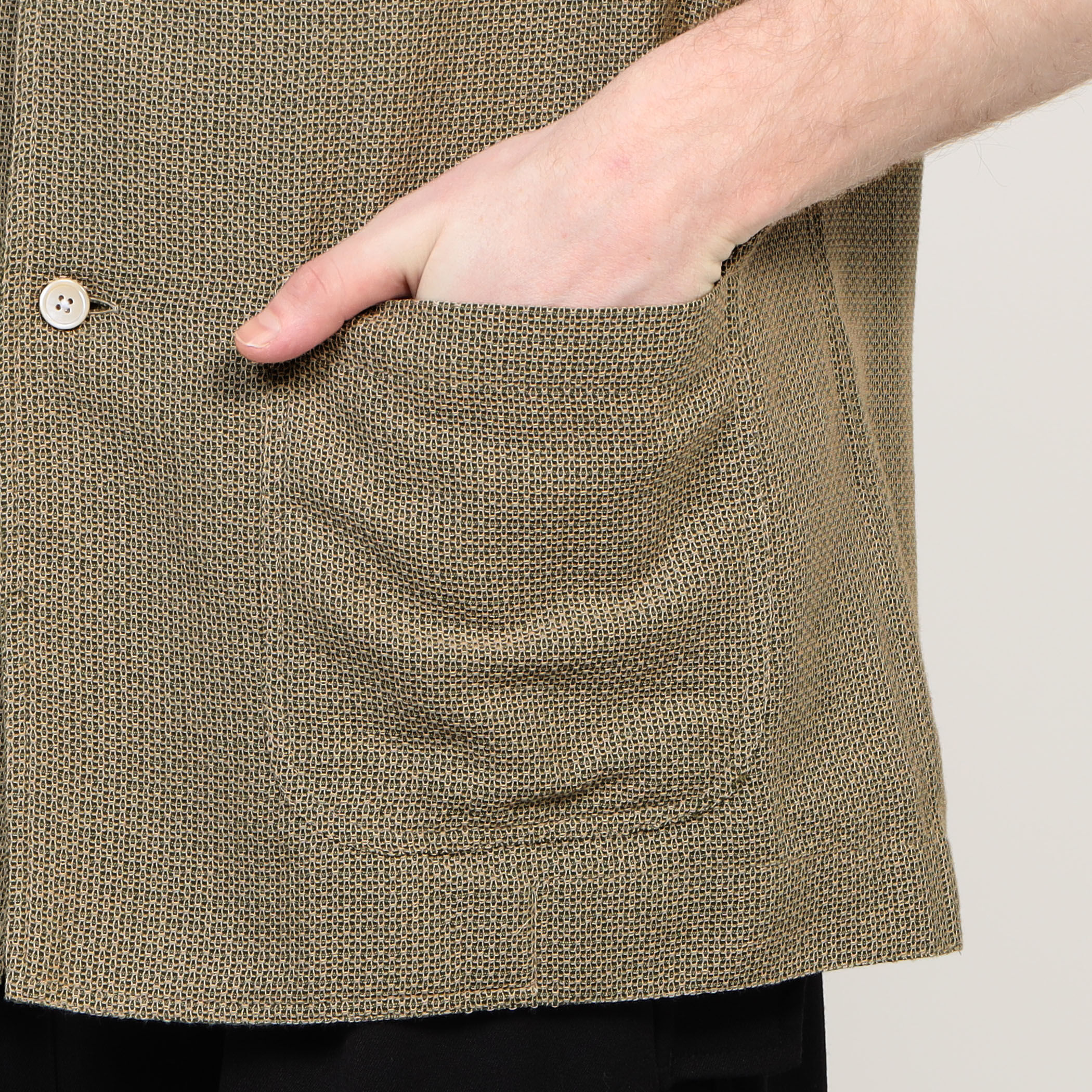 別注】Salvatore Piccolo CUBA コットンメッシュ オープンカラー
