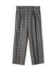 MAATEE&SONS JEFFERLY ウールグレンチェック 2プリーツスラックス