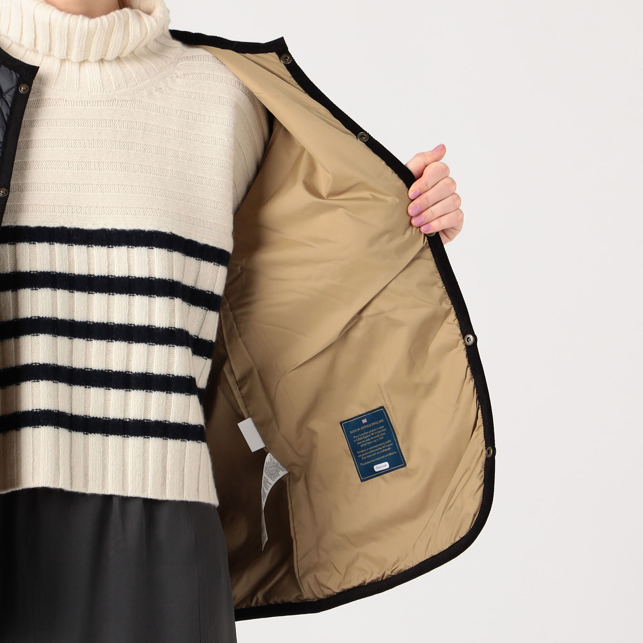 トゥモローランド TOMORROWLAND キルティングコート　size S 別注】LAVENHAM×TOMORROWLAND Brundon キルティングコート