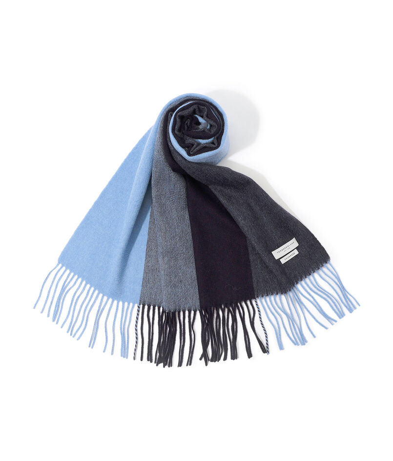 TOMORROWLAND カシミヤ パネルチェックマフラー