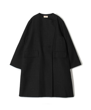 ダブルフェイスツイル オープンカラーコート