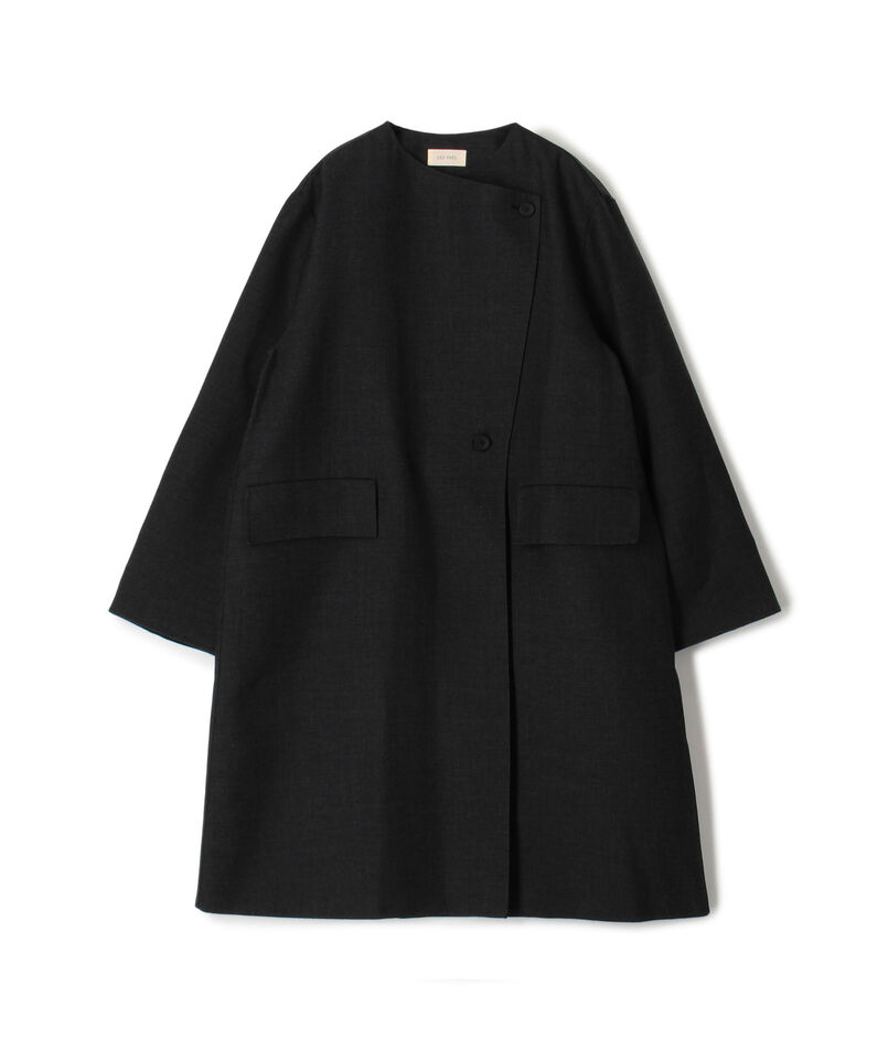 ダブルフェイスツイル オープンカラーコート