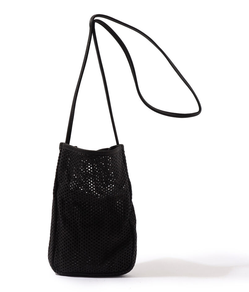 AMIACALVA WASHED LEATHER MESH POCHETTE