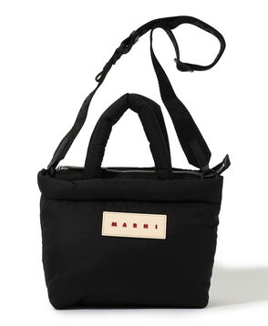 MARNI TOTE ブラック Puff E/W トートバッグ