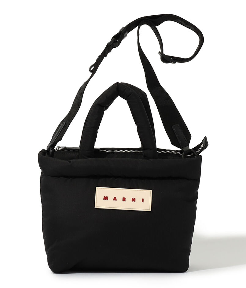 MARNI TOTE ブラック Puff E/W トートバッグ