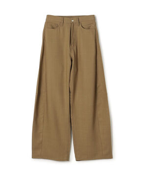 HYKE OXFORD BARREL-LEG JEANS バレルレッグパンツ