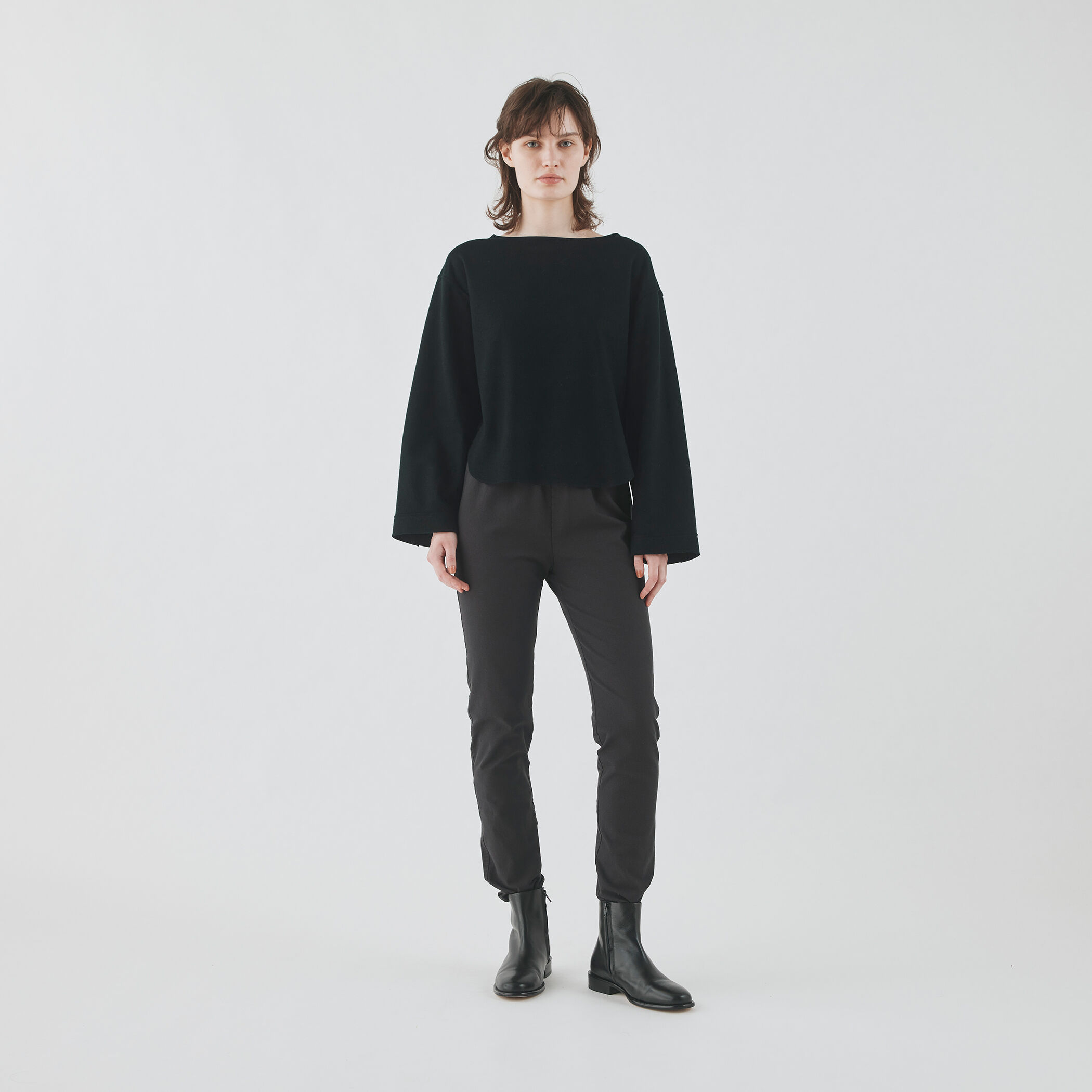 23AW【DES PRES】ドライウールシルク ベルスリーブプルオーバー BPF01_22_22023402004_3500?$