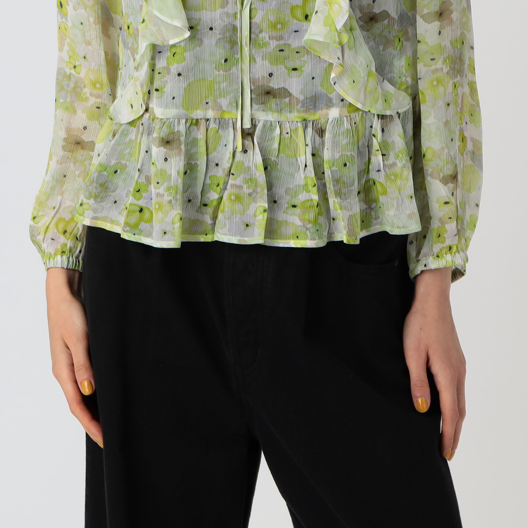 BAUM UND PFERDGARTEN MIKAELA シフォンブラウス