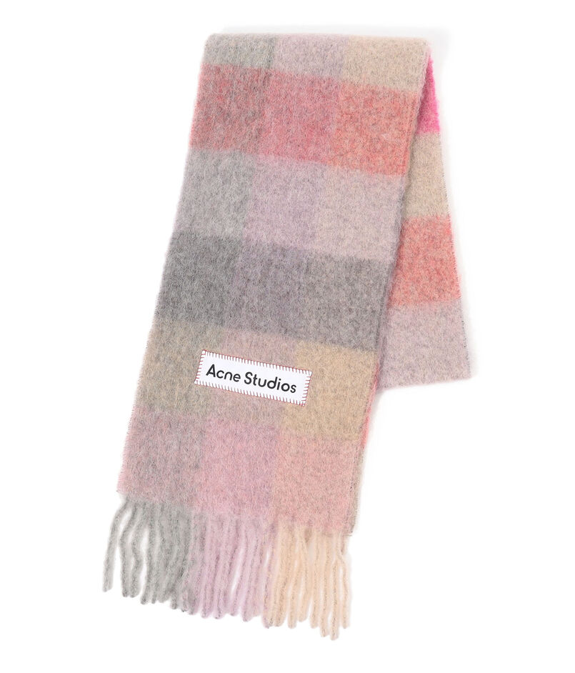 Acne Studios VALLY モヘアチェックストール｜トゥモローランド 