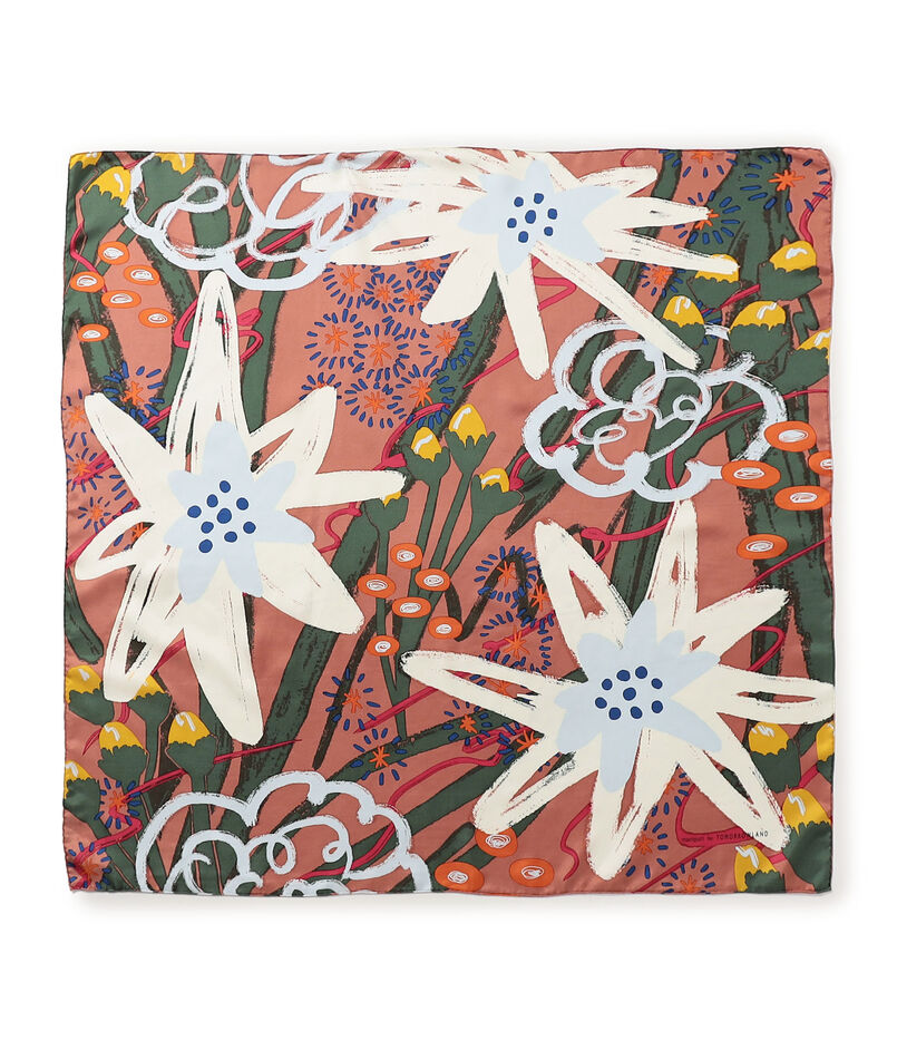 【別注】manipuri  FLOWER スカーフ