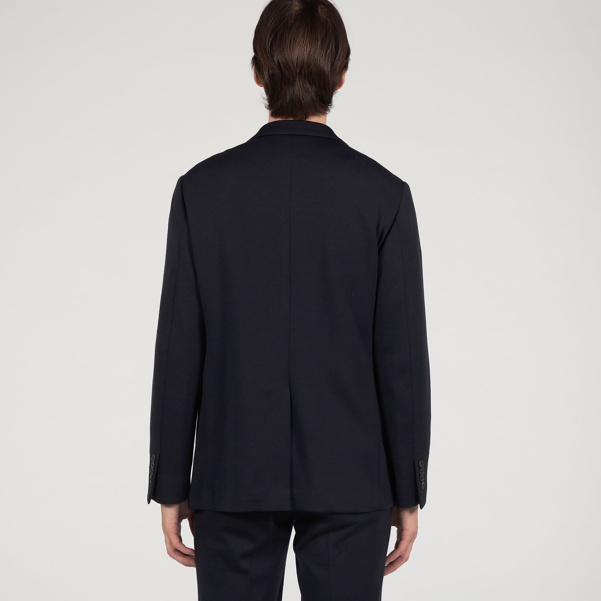 ウールコットンジャージー シングルブレステッド2Bジャケット DONDI