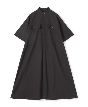 Compact Poplin stand neck Shirts Dresses
