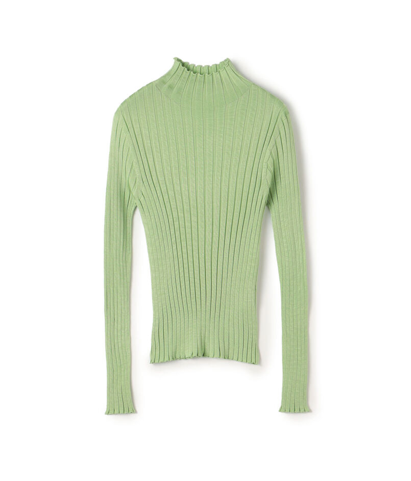 ドメスティックスパンシルク ビルドネックプルオーバー