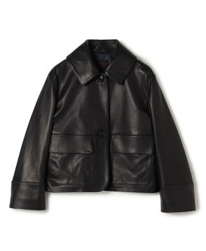 セミベジタブルレザー サックジャケット