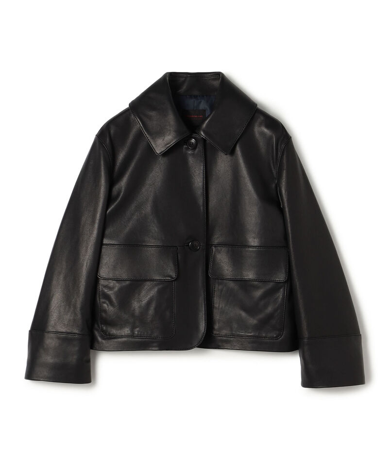 セミベジタブルレザー サックジャケット