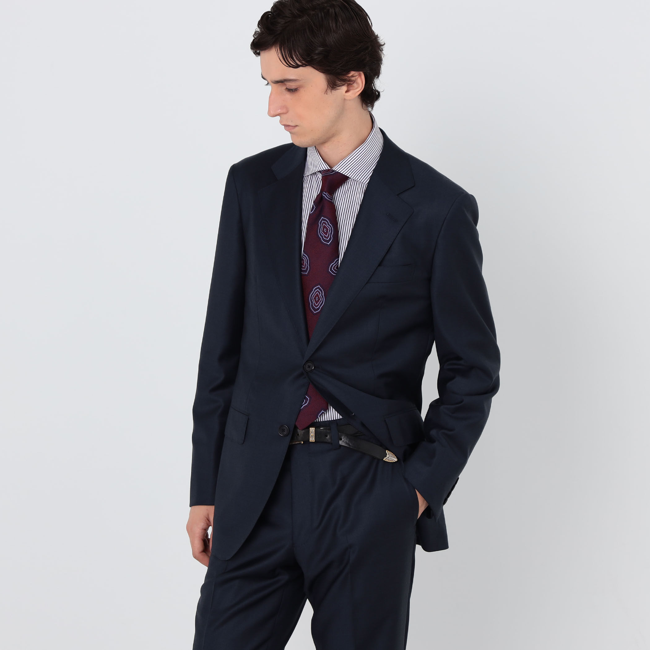 ウール シングルブレステッド 2Bスーツ TROFEO E.Zegna