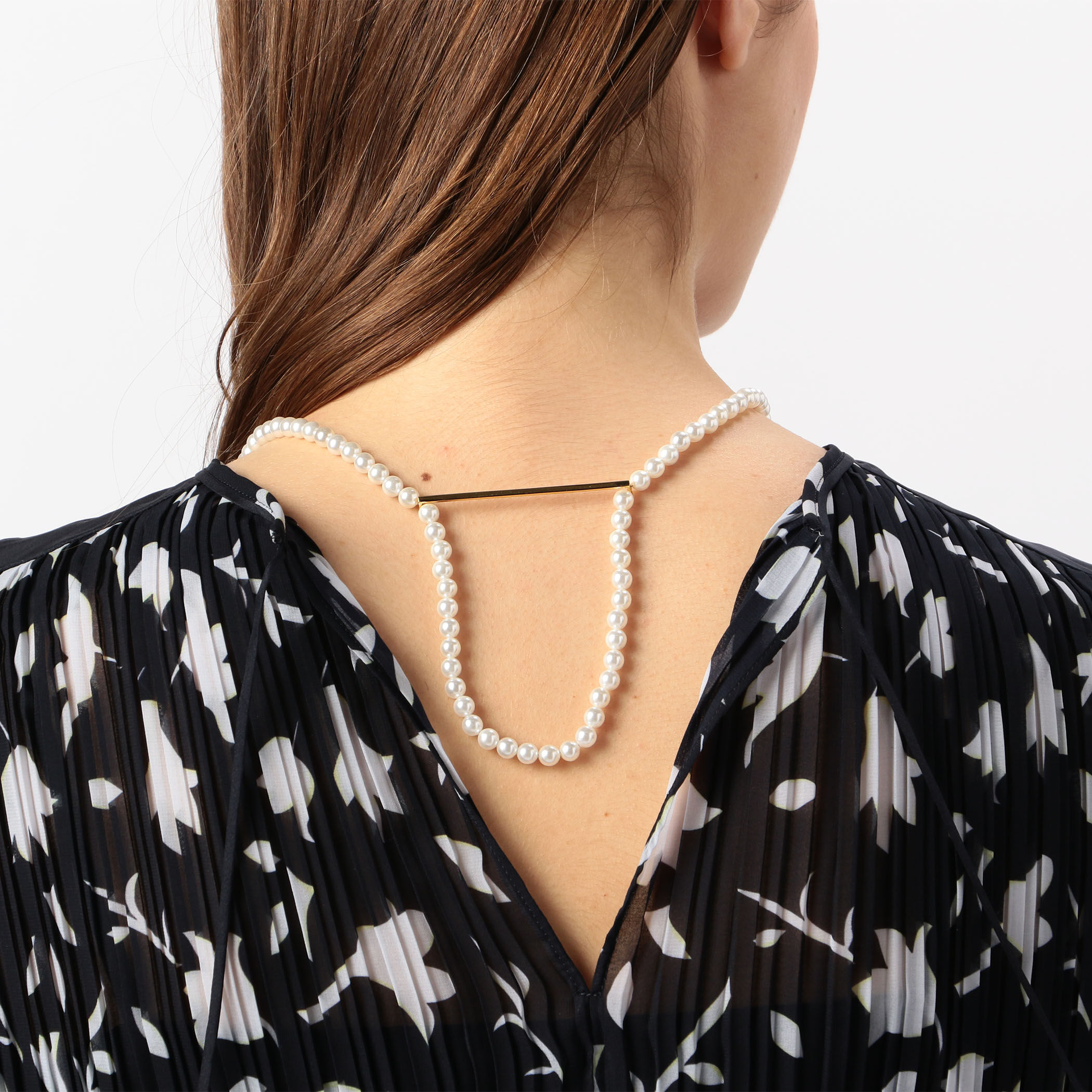 別注】januka ATTACHMENT WITH PARTS BAR パールネックレス