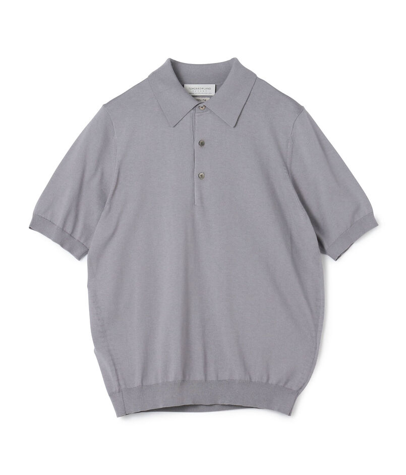 TOMORROWLAND tricot シルクコットン ニットポロシャツ SESIA
