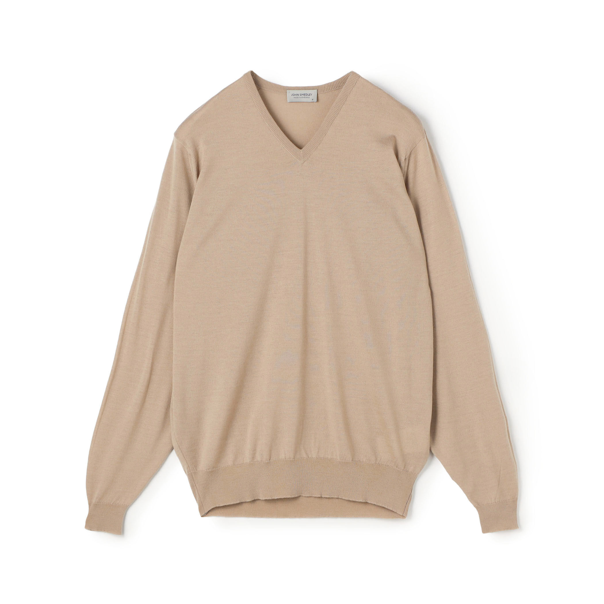 JOHN SMEDLEY PACKHAM メリノウール Vネックプルオーバーニット